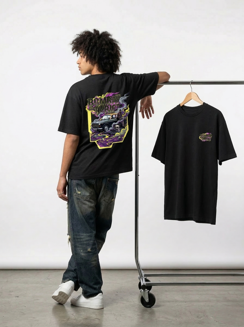 Bombay Thrift | Black Unisex Oversized Classic T-Shirt