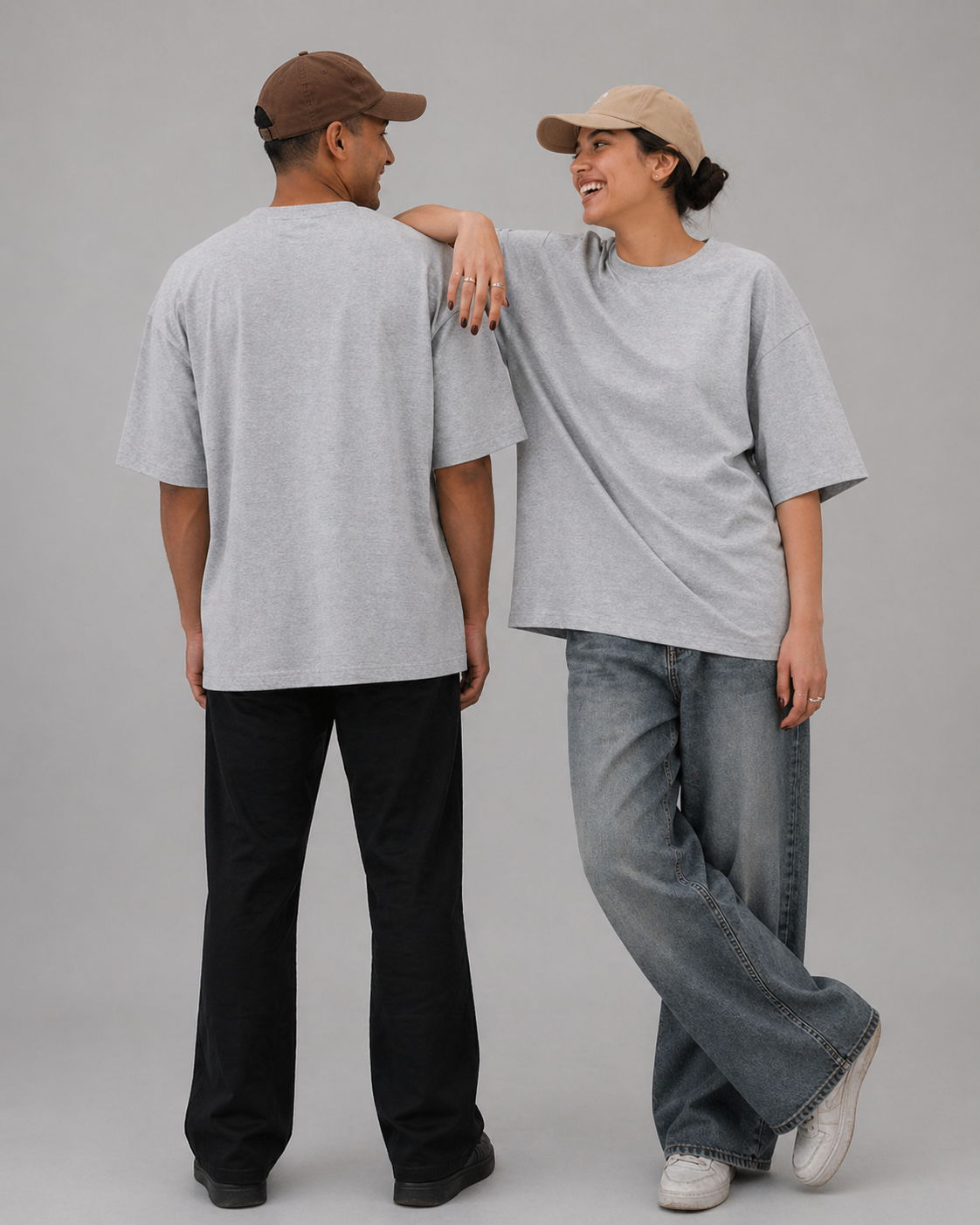Default Grey | Unisex Oversized T-Shirt