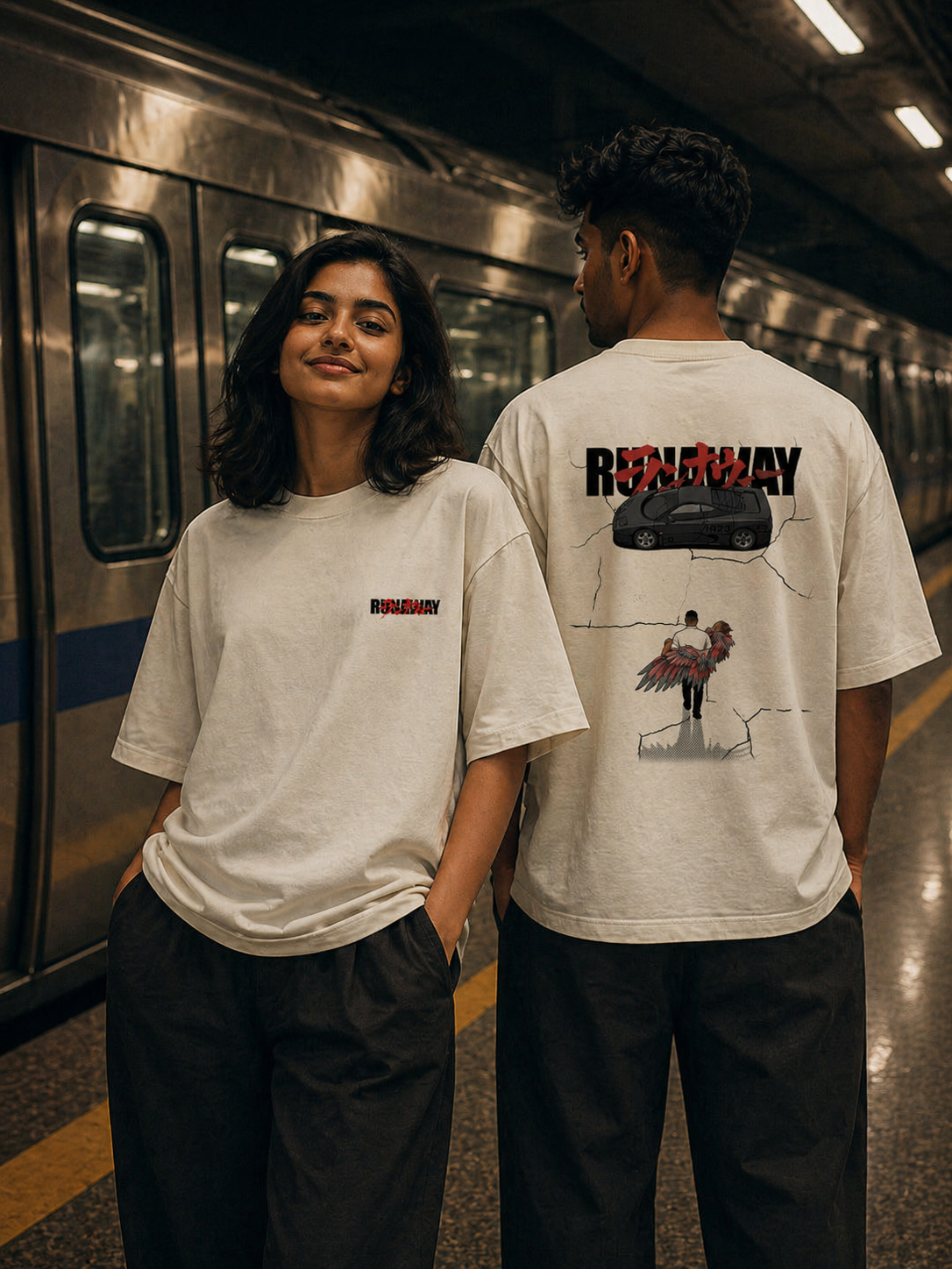 Runaway x Akira | Unisex Oversized T-Shirt