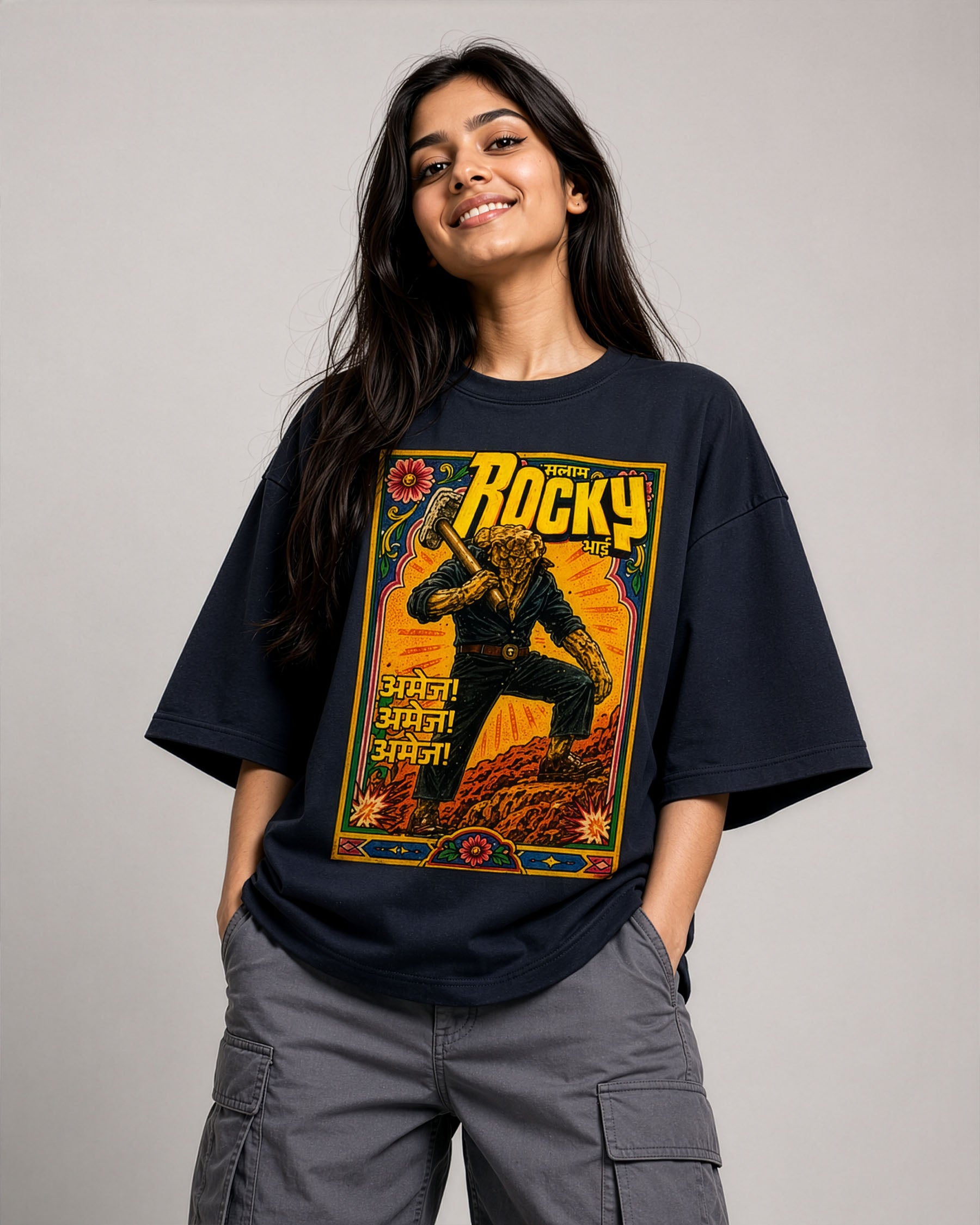 Salaam Rocky Bhai | Unisex Oversized T-Shirt